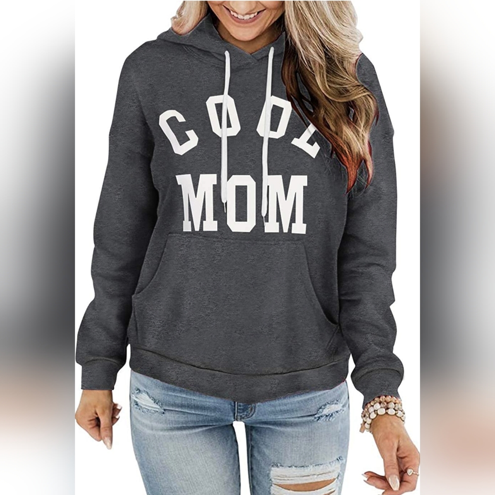 Davenil Womens Hoodies Comfy Fleece Long Sleeve Hooded Sweatshirt Pullover Sz M